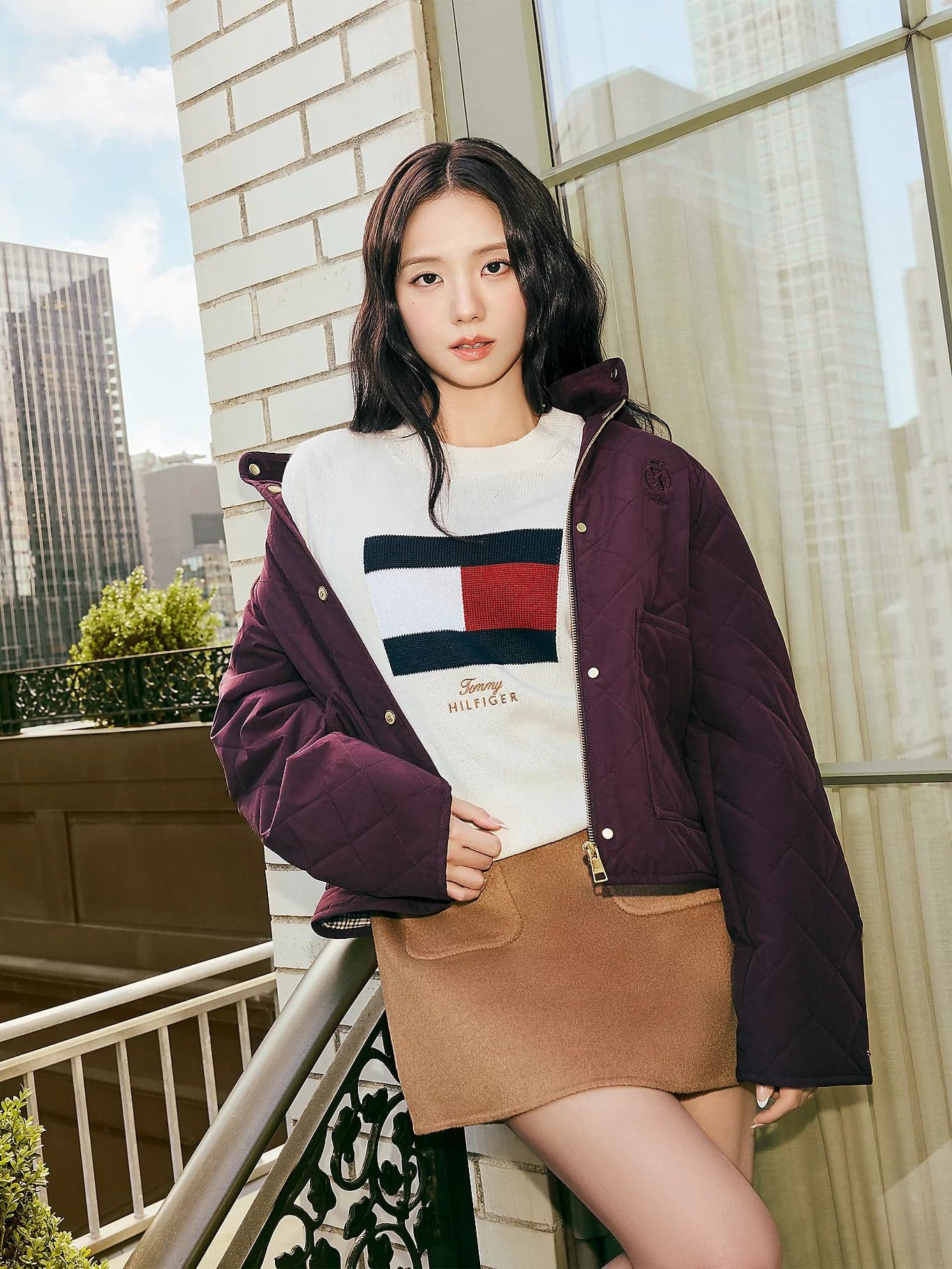 Tommy Hilfiger maglia donna Pullover con cashmere e bandierina ricamata WW0WW51450Z00 - 7
