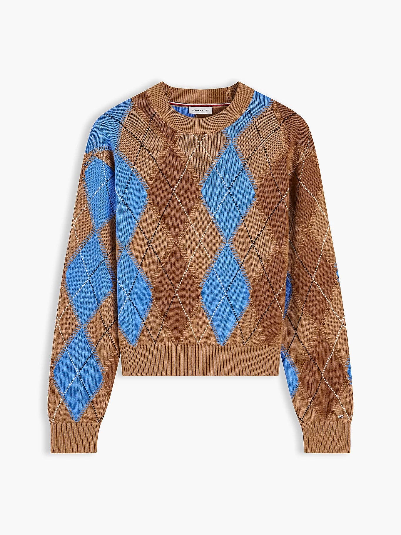Tommy Hilfiger maglia donna Pullover relaxed fit con motivo a rombi WW0WW513850HH - 5