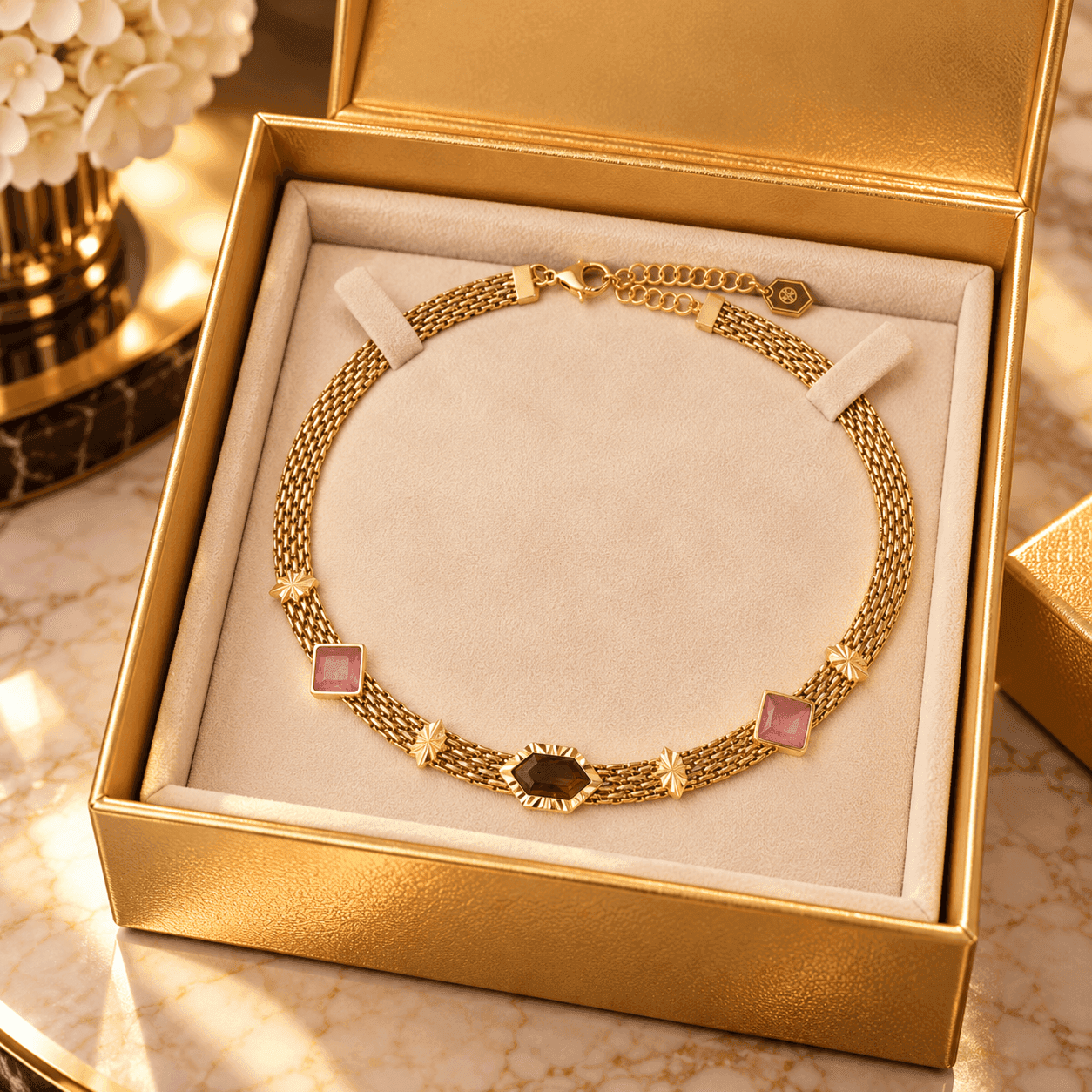 Anartxy -  Collana Gleam a maglie - 3