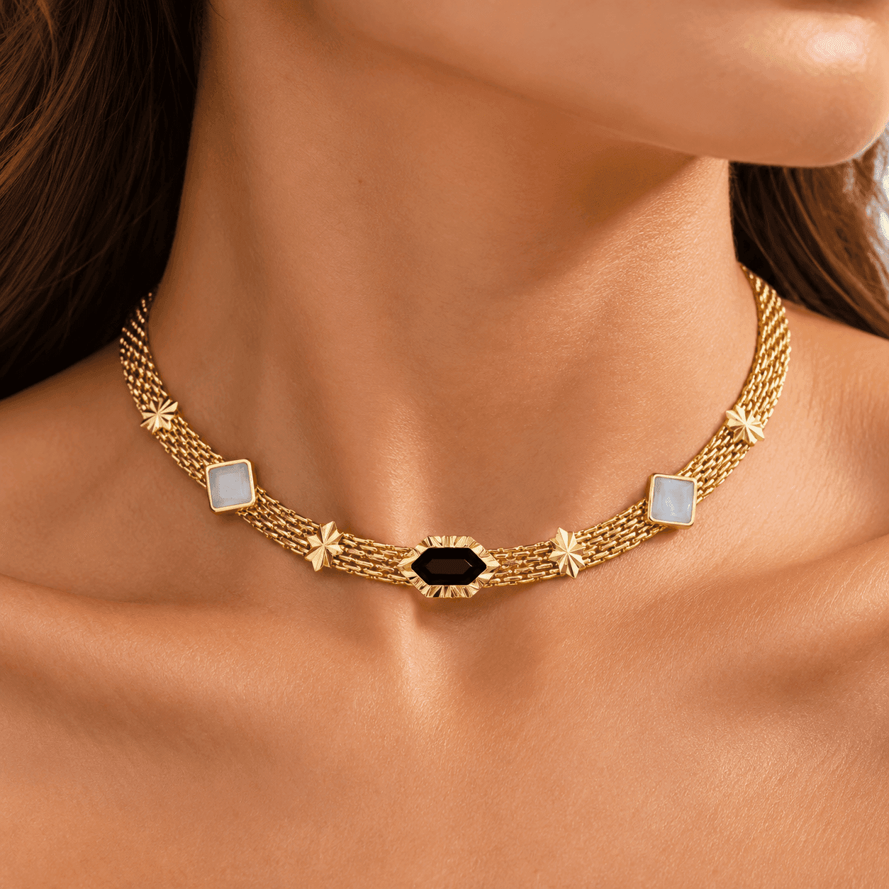 Anartxy -  Collana Gleam a maglie - 2