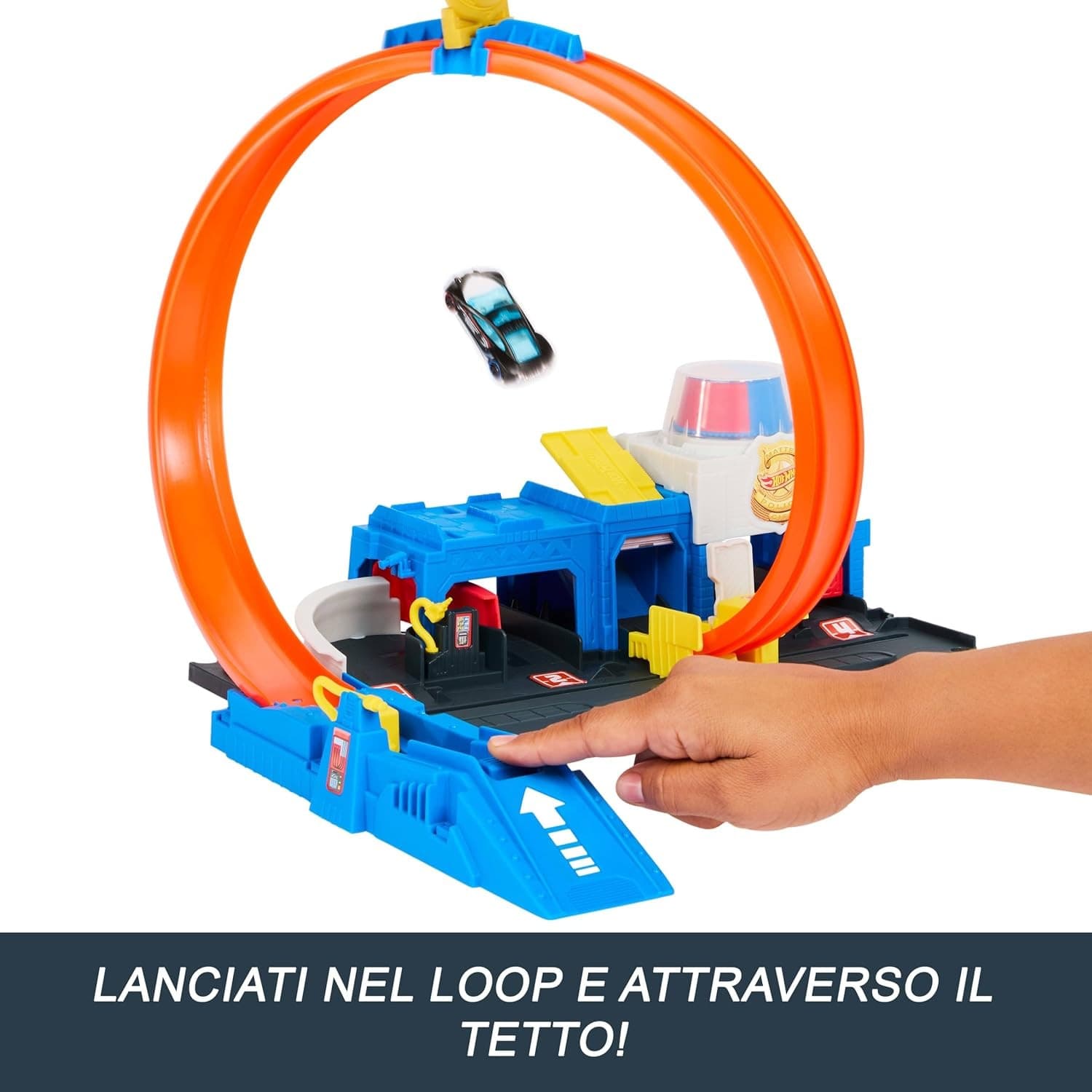 Mattel - Hot Wheels City Super Stazione di Polizia JBM71 - 2