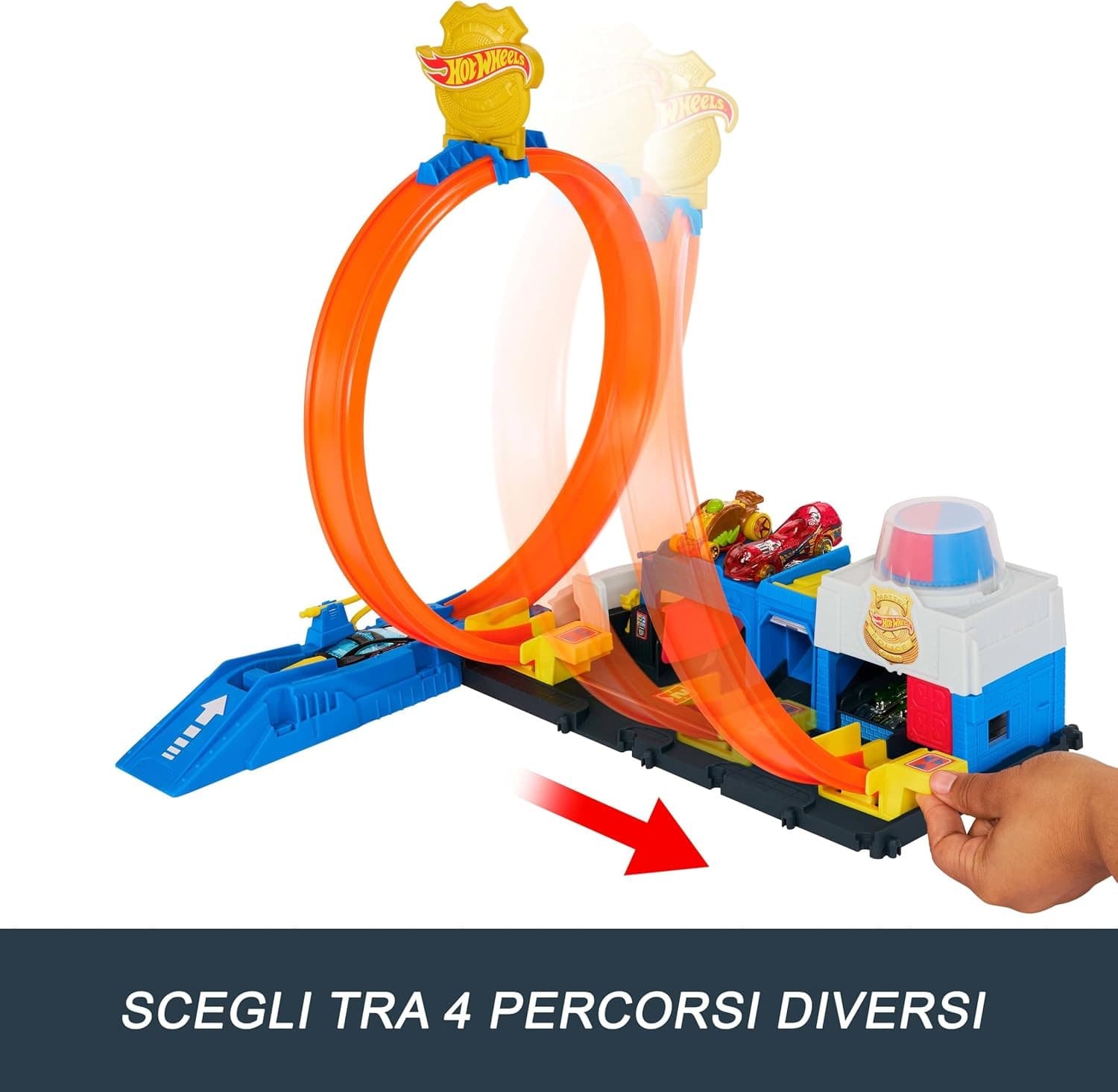 Mattel - Hot Wheels City Super Stazione di Polizia JBM71 - 3