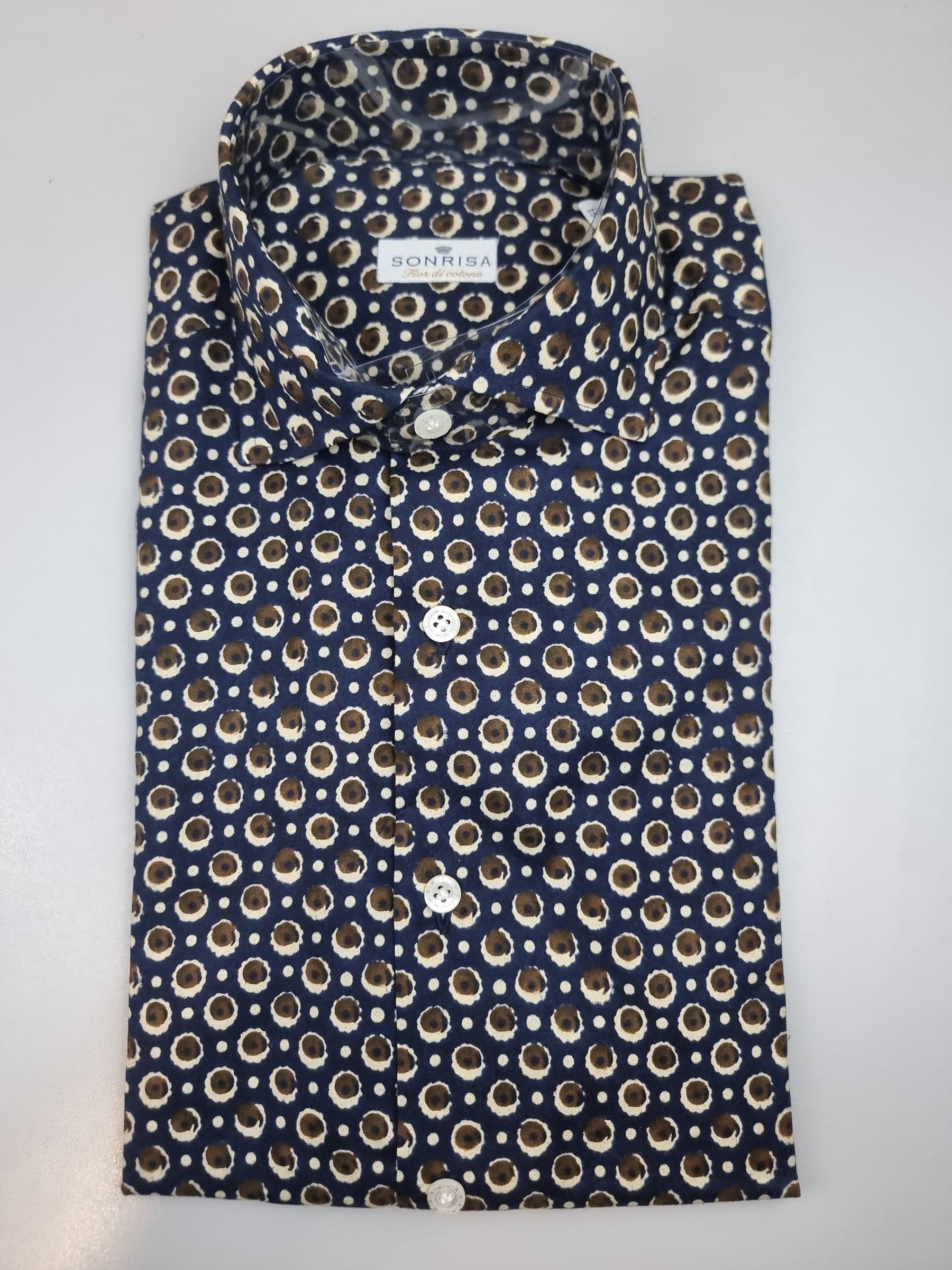 Camicia uomo Sonrisa - Fantasia blu - 3