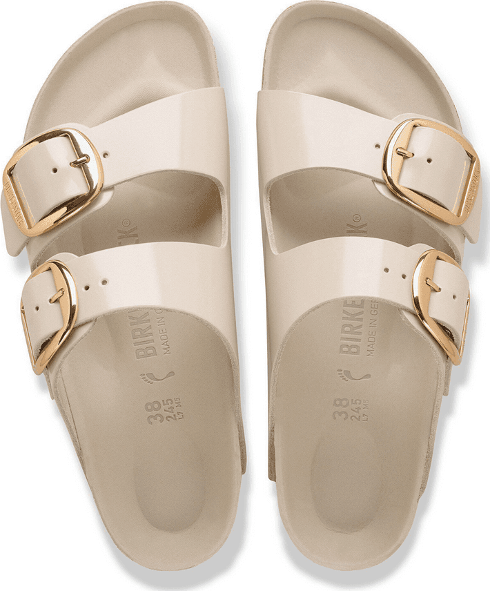 BIRKENSTOCK sandalo arizona big buckle unisex shine oyster - 2