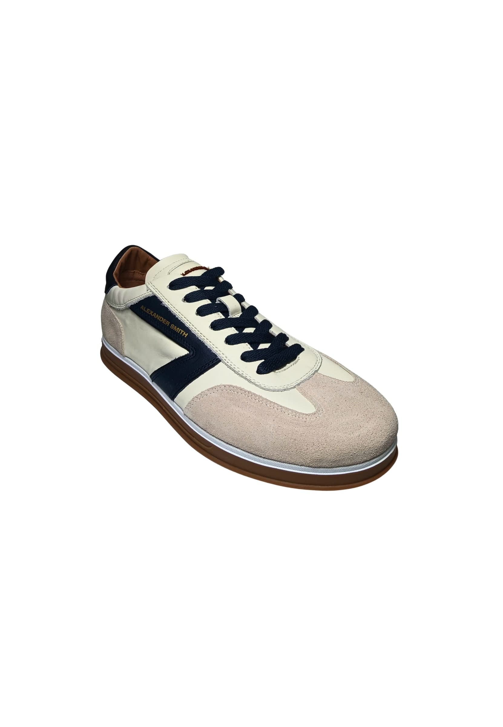 ALEXANDER SMITH TMM_3373_WBN Alexander Smith Uomo Pelle Bianco - 2