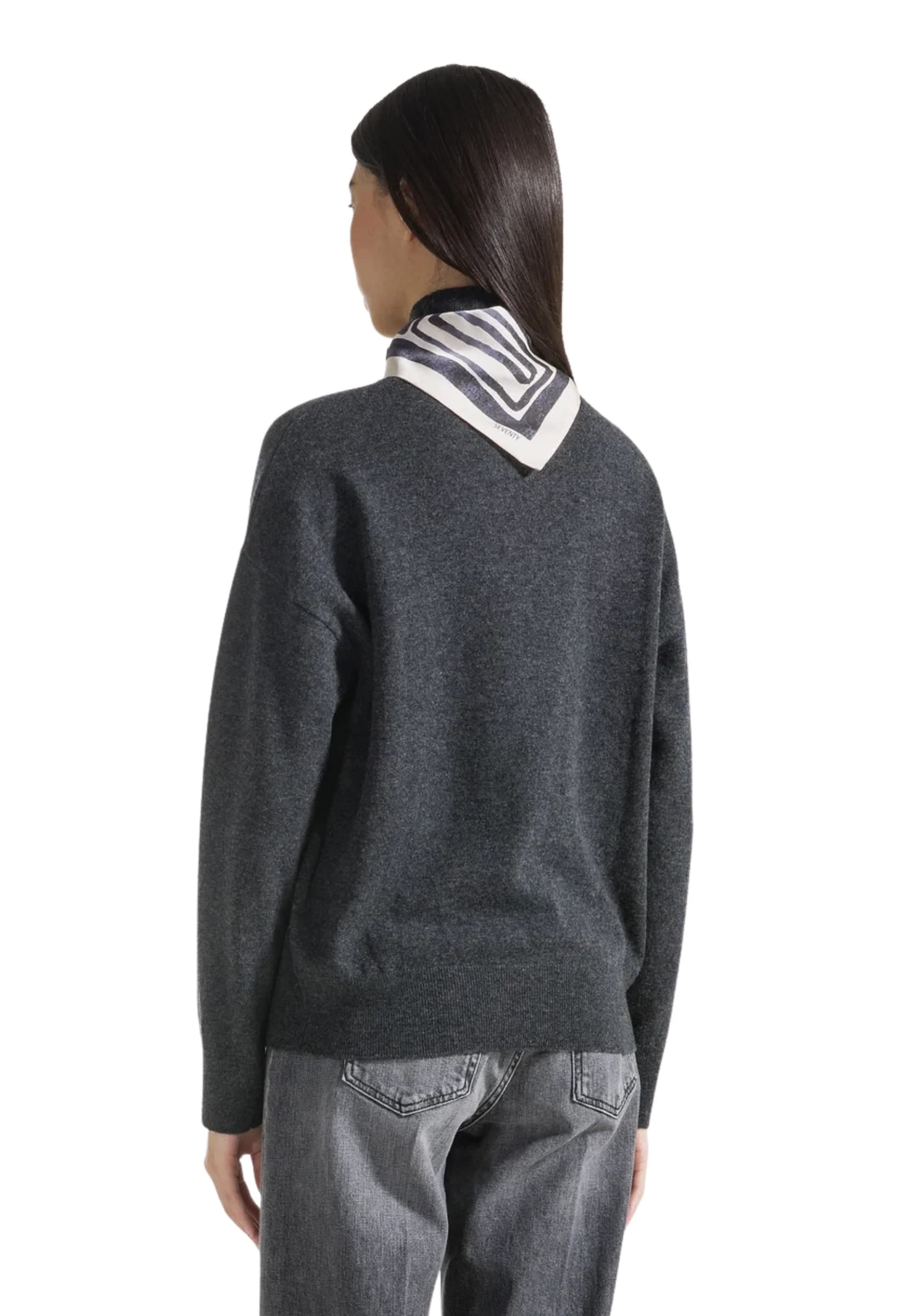 SEVENTY MAGLIA A DOLCEVITA Seventy CON FOULARD - 3