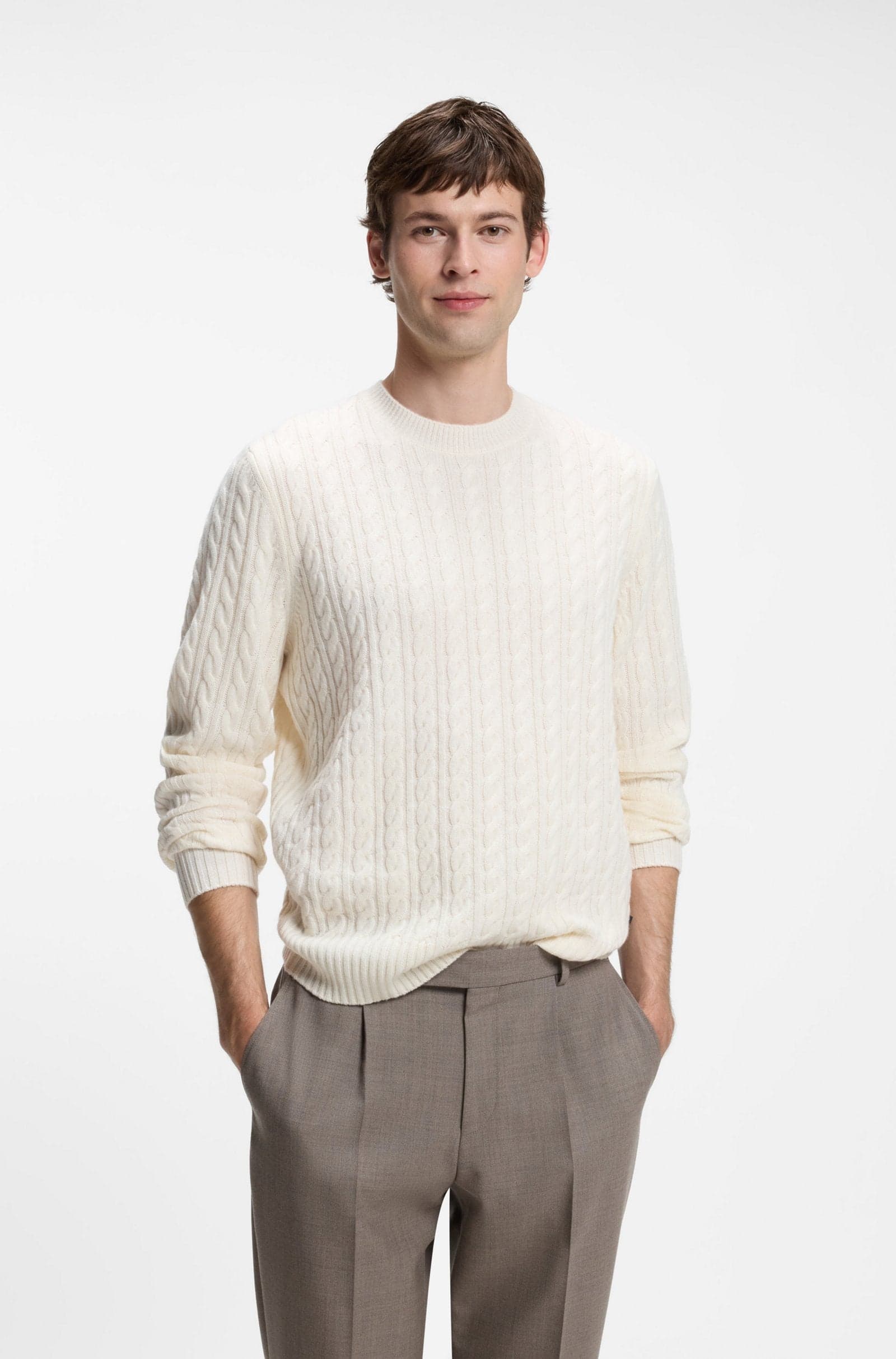 BOSS  MAGLIA H-Furlan 10282607 01 – OPEN WHITE (118)