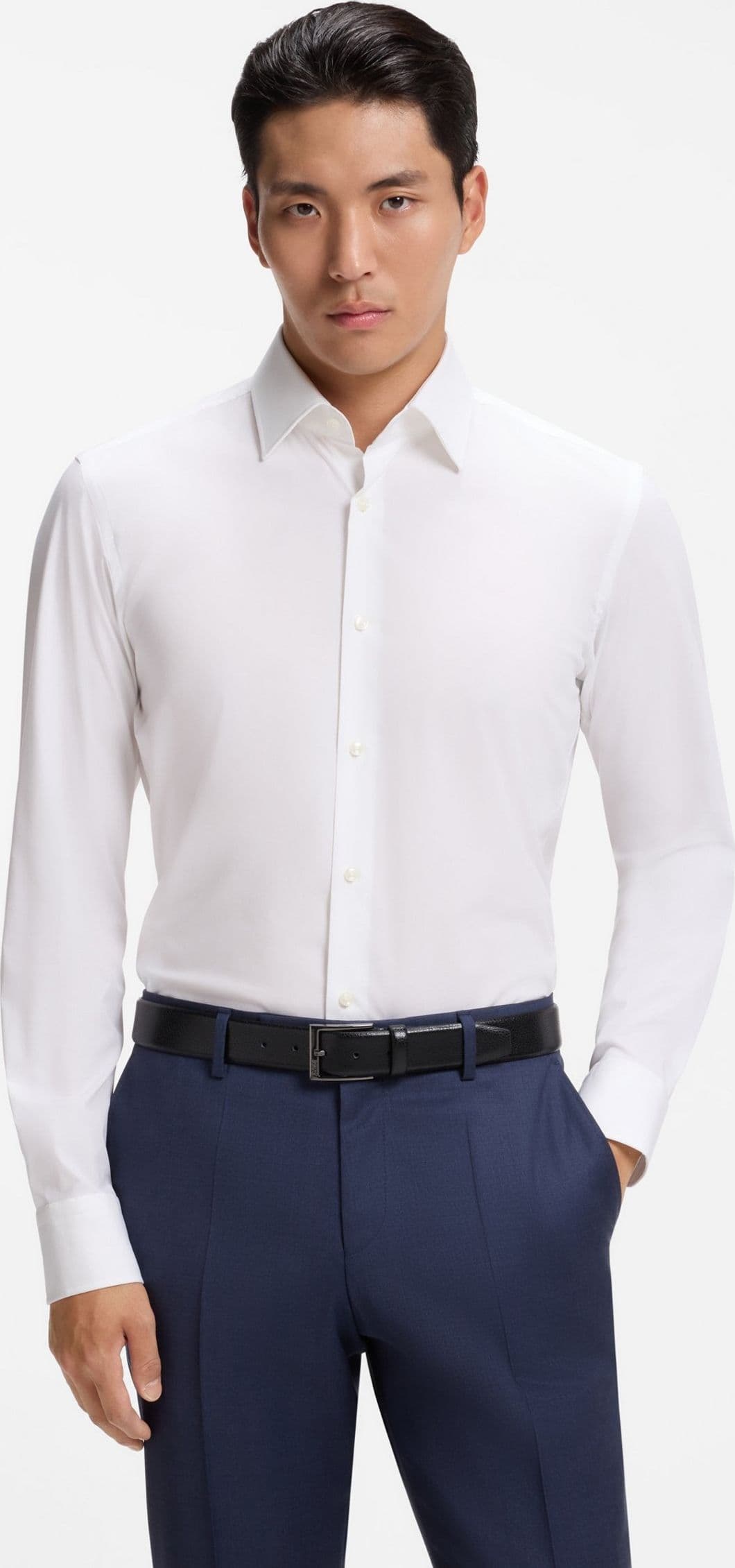 BOSS  CAMICIA H-HANK-kent-C1-214 10219212 01 – WHITE (100)