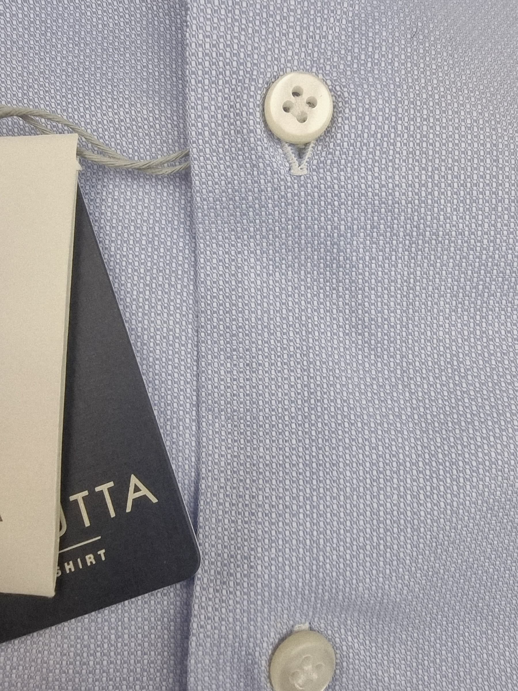 Camicia uomo Bagutta micro fantasia azzurra - 4