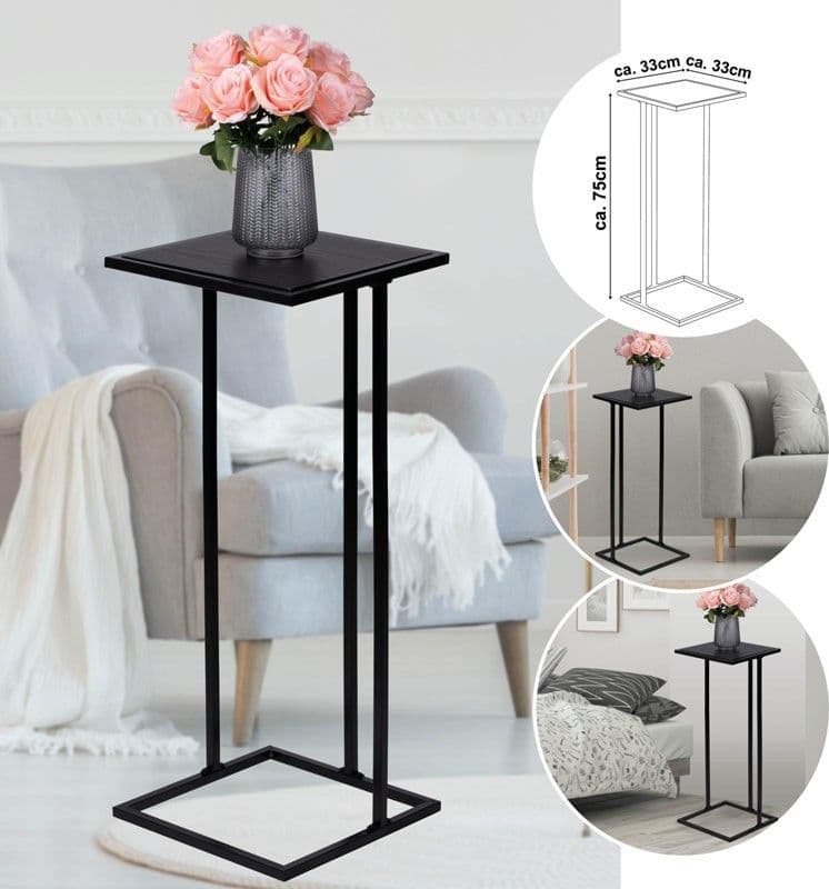 Arti Casa - Side table, helper (Black) - 10