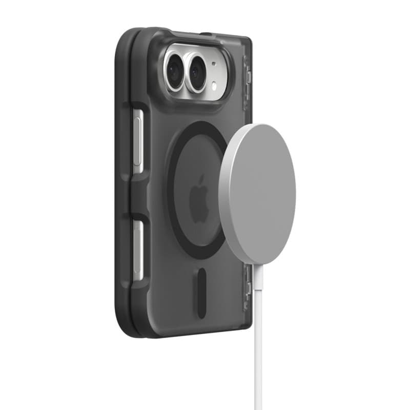 Spigen Ultra Hybrid Pro MagSafe - Custodia doppia per iPhone (Nero ghiaccio) - 5