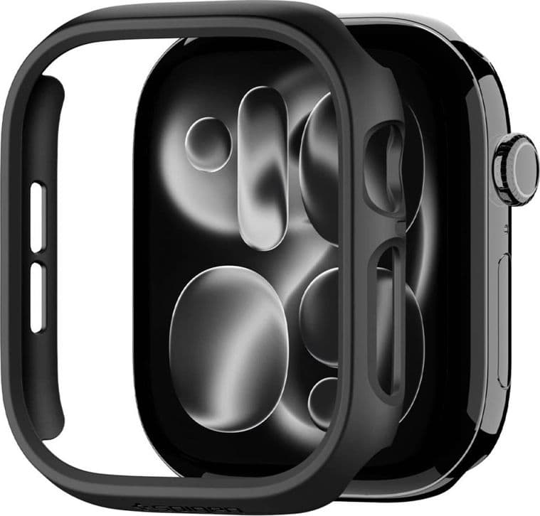 Spigen Thin Fit - Custodia per Apple Watch 12 42mm (Nero) - 2