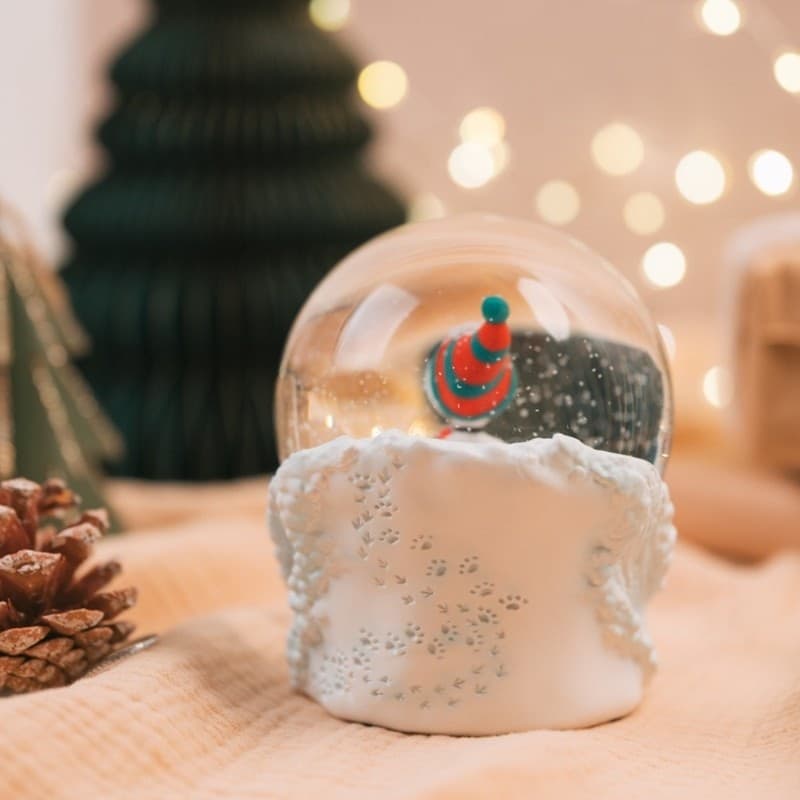 Snoopy - Globo di neve in vetro in confezione regalo - 6