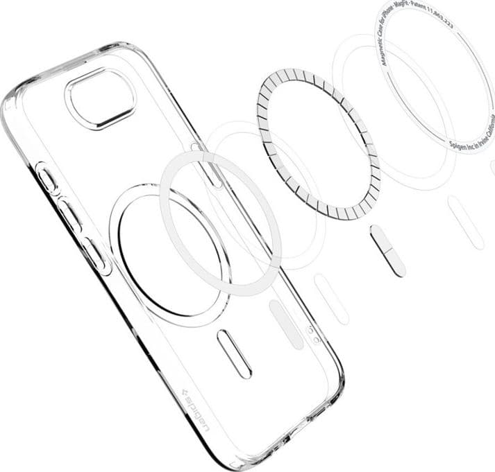 Spigen Liquid Crystal Mag MagSafe - Custodia per iPhone 17e / 16e (trasparente) - 6
