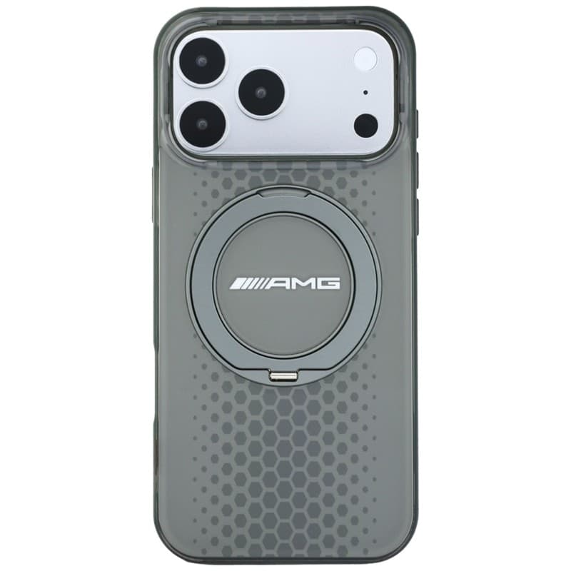 Custodia AMG IML Double Layer Urban Line con anello di supporto e MagSafe per iPhone 18 Pro Max / 17 Pro Max (grigia) - 3