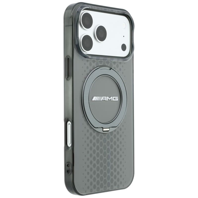 Custodia AMG IML Double Layer Urban Line con anello di supporto e MagSafe per iPhone 18 Pro Max / 17 Pro Max (grigia) - 4
