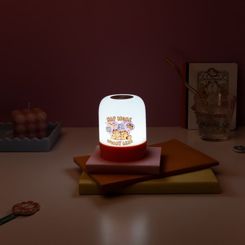 Garfield - Lampada ambientale a LED wireless USB-C per bambini con controllo della luminosita - 4