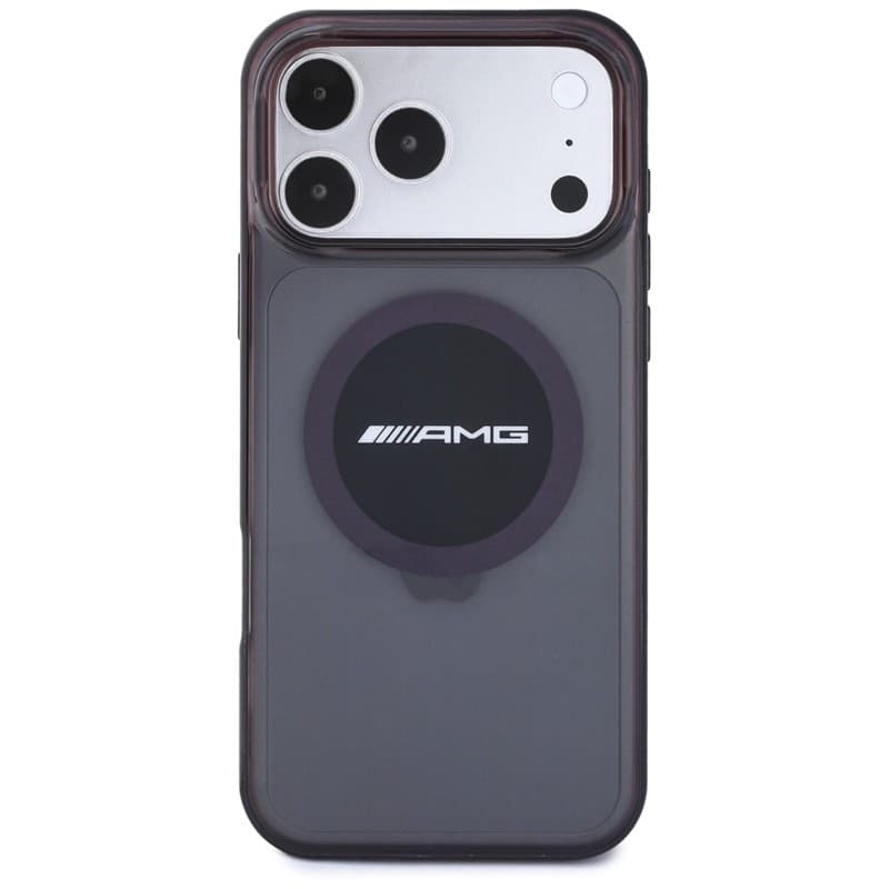 Custodia AMG IML trasparente bicolore con blocco MagSafe per iPhone 18 Pro Max / 17 Pro Max (Nero / Bordeaux) - 3