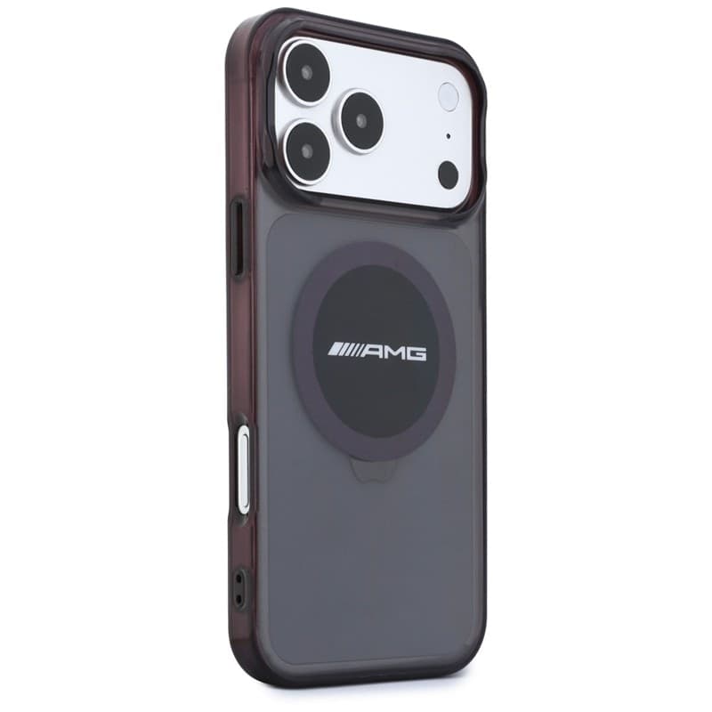 Custodia AMG IML trasparente bicolore con blocco MagSafe per iPhone 18 Pro Max / 17 Pro Max (Nero / Bordeaux) - 4