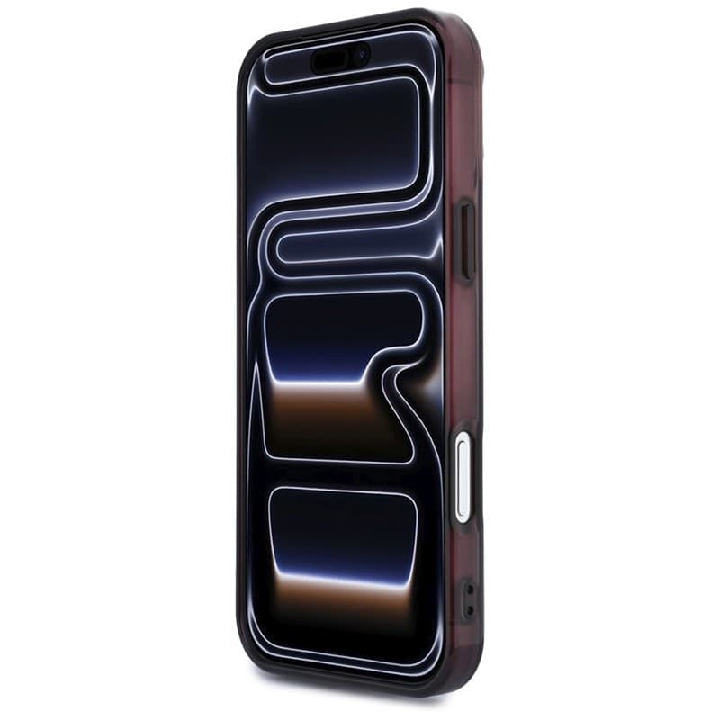 Custodia AMG IML trasparente bicolore con blocco MagSafe per iPhone 18 Pro Max / 17 Pro Max (Nero / Bordeaux) - 5