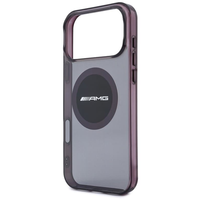 Custodia AMG IML trasparente bicolore con blocco MagSafe per iPhone 18 Pro Max / 17 Pro Max (Nero / Bordeaux) - 6