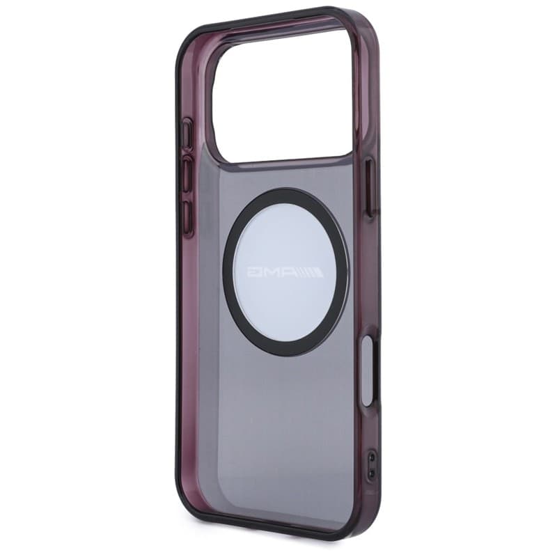 Custodia AMG IML trasparente bicolore con blocco MagSafe per iPhone 18 Pro Max / 17 Pro Max (Nero / Bordeaux) - 7