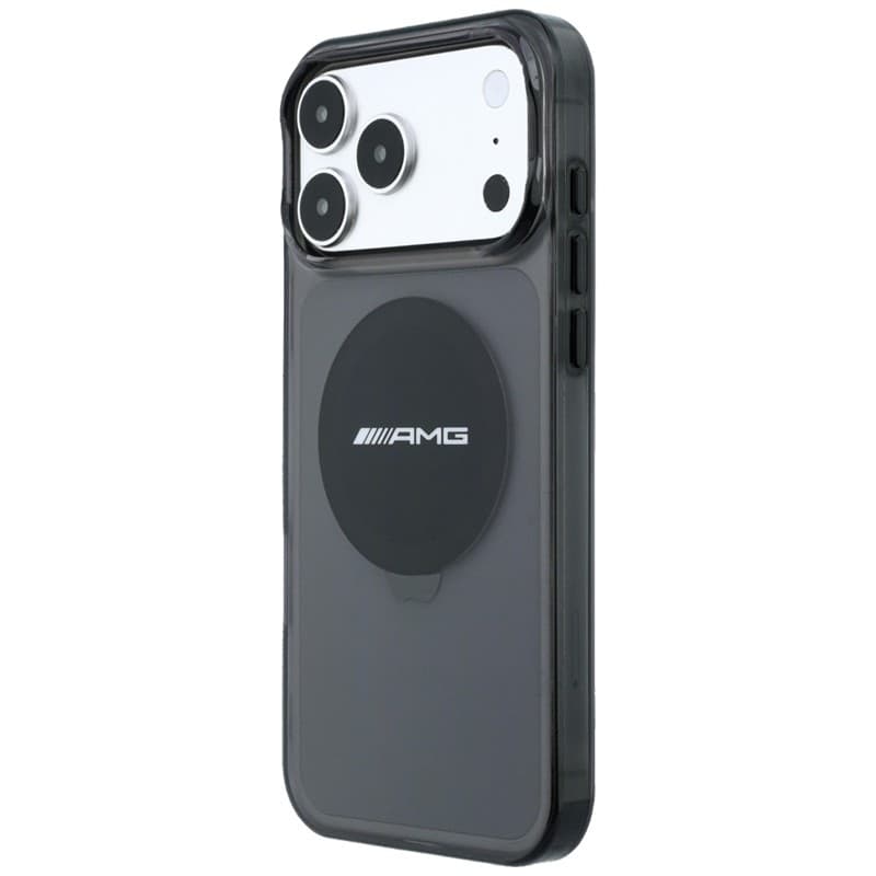 Custodia AMG IML trasparente bicolore con blocco MagSafe per iPhone 18 Pro Max / 17 Pro Max (nera) - 2