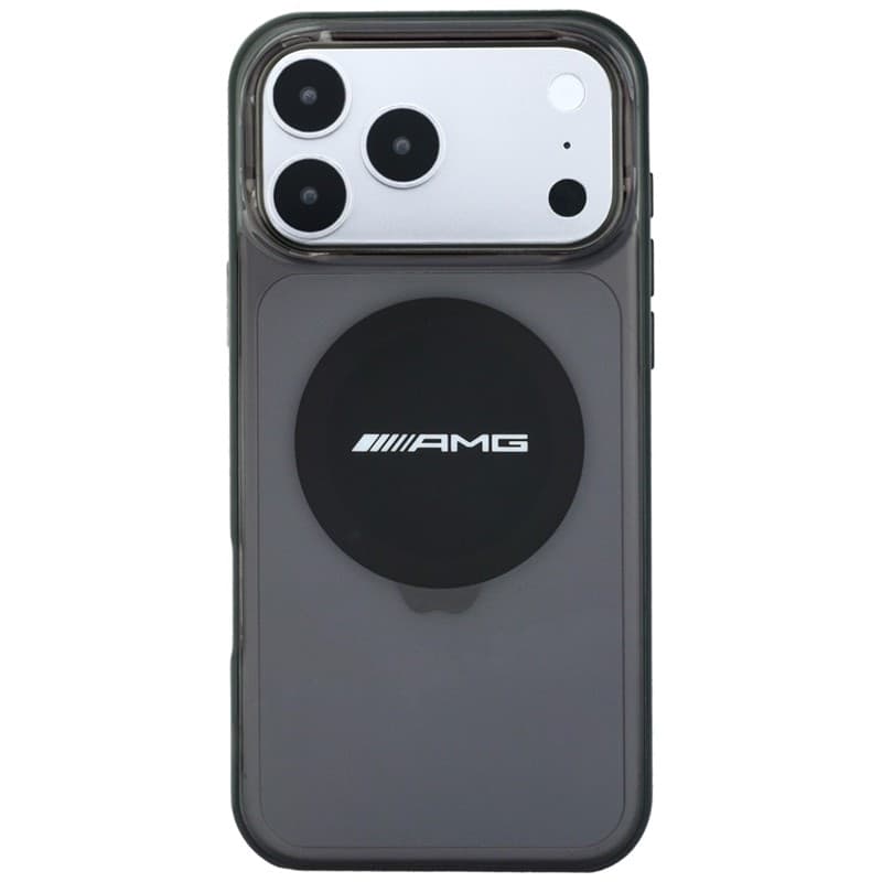 Custodia AMG IML trasparente bicolore con blocco MagSafe per iPhone 18 Pro Max / 17 Pro Max (nera) - 3