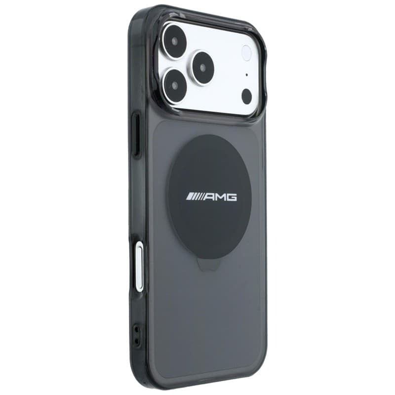 Custodia AMG IML trasparente bicolore con blocco MagSafe per iPhone 18 Pro Max / 17 Pro Max (nera) - 4