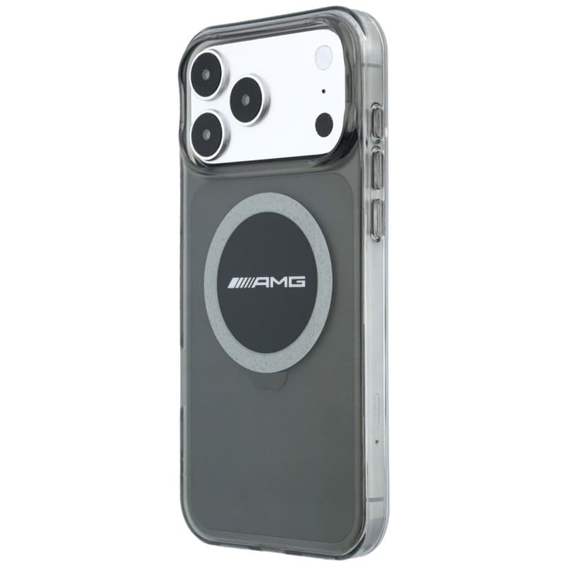 Custodia AMG IML trasparente bicolore con blocco MagSafe per iPhone 18 Pro Max / 17 Pro Max (Nero / Grigio) - 2