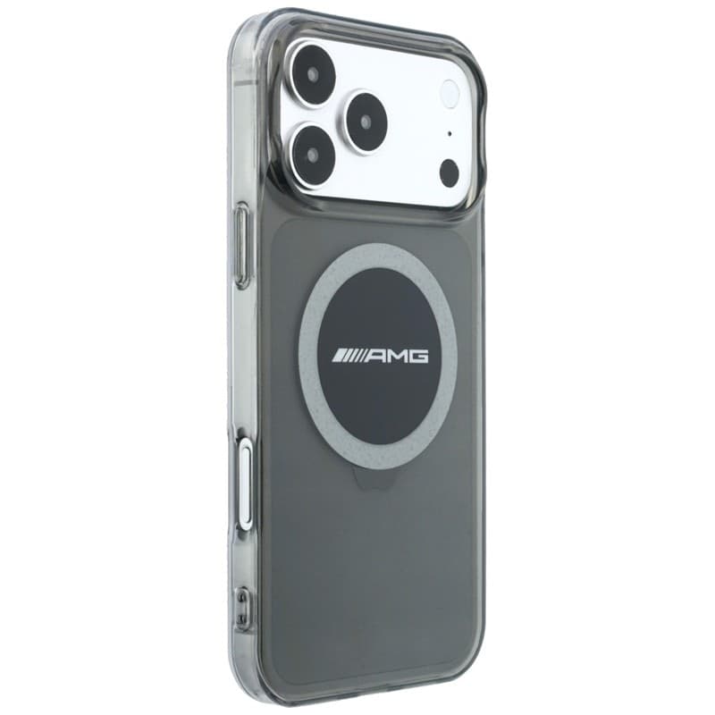 Custodia AMG IML trasparente bicolore con blocco MagSafe per iPhone 18 Pro Max / 17 Pro Max (Nero / Grigio) - 4