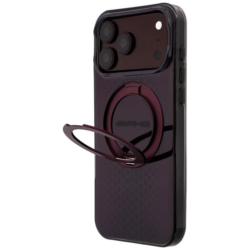 Custodia AMG IML Double Layer Urban Line con anello di supporto e MagSafe per iPhone 18 Pro Max / 17 Pro Max (Bordeaux) - 2