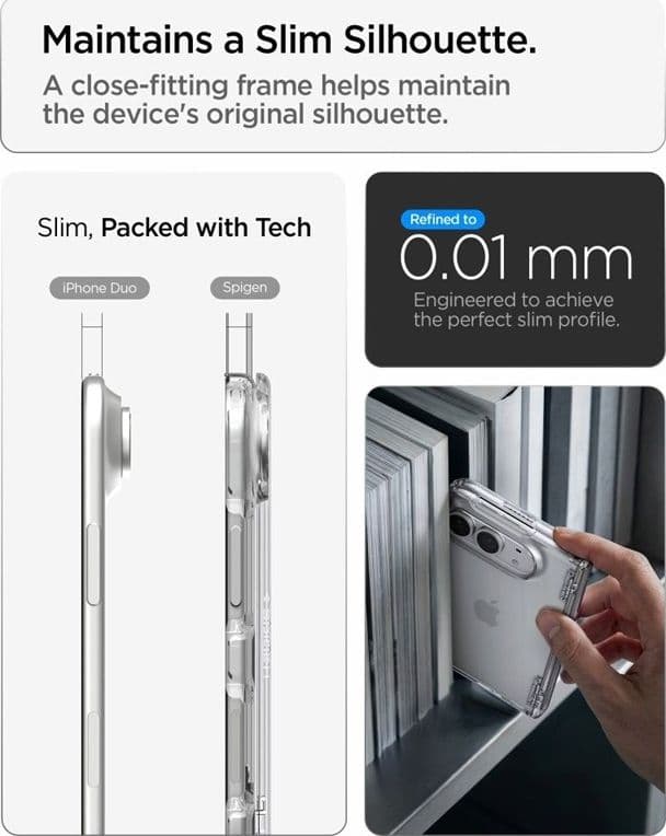 Spigen Ultra Hybrid Pro MagSafe - Custodia doppia per iPhone (trasparente) - 10