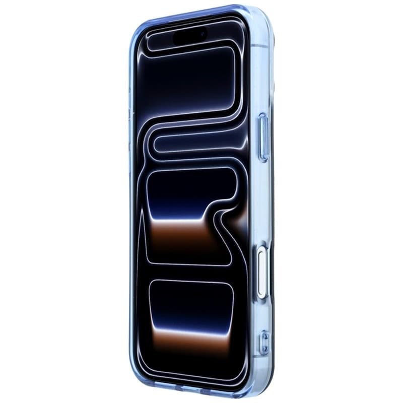 Custodia AMG IML trasparente bicolore con blocco MagSafe per iPhone 18 Pro Max / 17 Pro Max (Nero / Blu) - 5