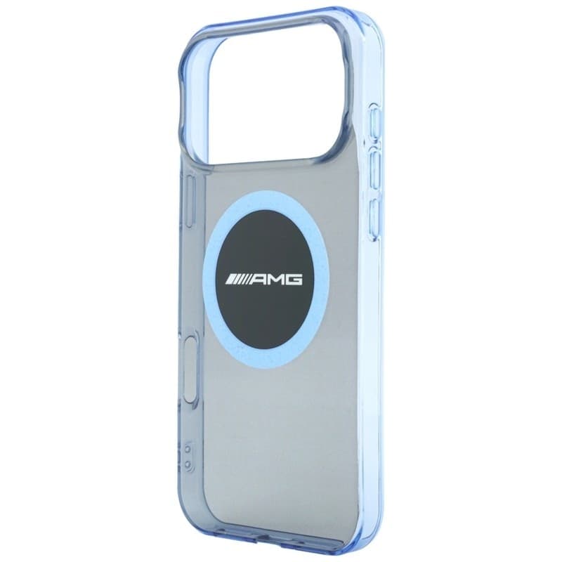 Custodia AMG IML trasparente bicolore con blocco MagSafe per iPhone 18 Pro Max / 17 Pro Max (Nero / Blu) - 6