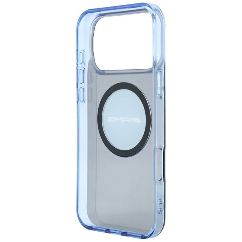 Custodia AMG IML trasparente bicolore con blocco MagSafe per iPhone 18 Pro Max / 17 Pro Max (Nero / Blu) - 7