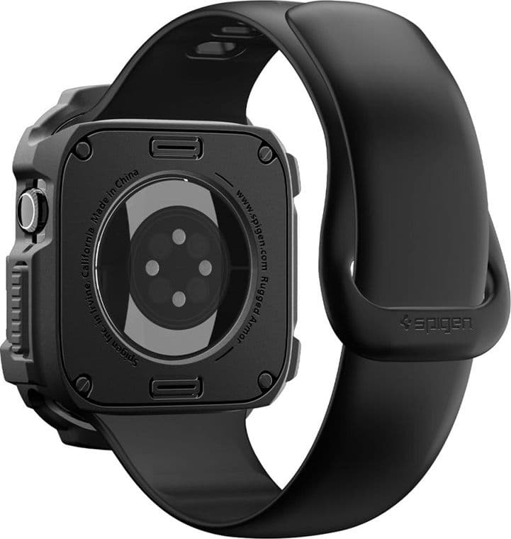 Spigen Rugged Armor - Custodia per Apple Watch 12 42 mm (Nero opaco) - 2