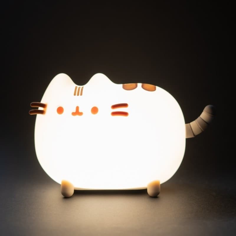 Pusheen - Luce notturna a LED in morbido silicone per bambini con luminosita regolabile - 2