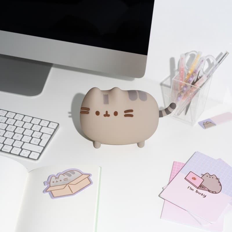 Pusheen - Luce notturna a LED in morbido silicone per bambini con luminosita regolabile - 4