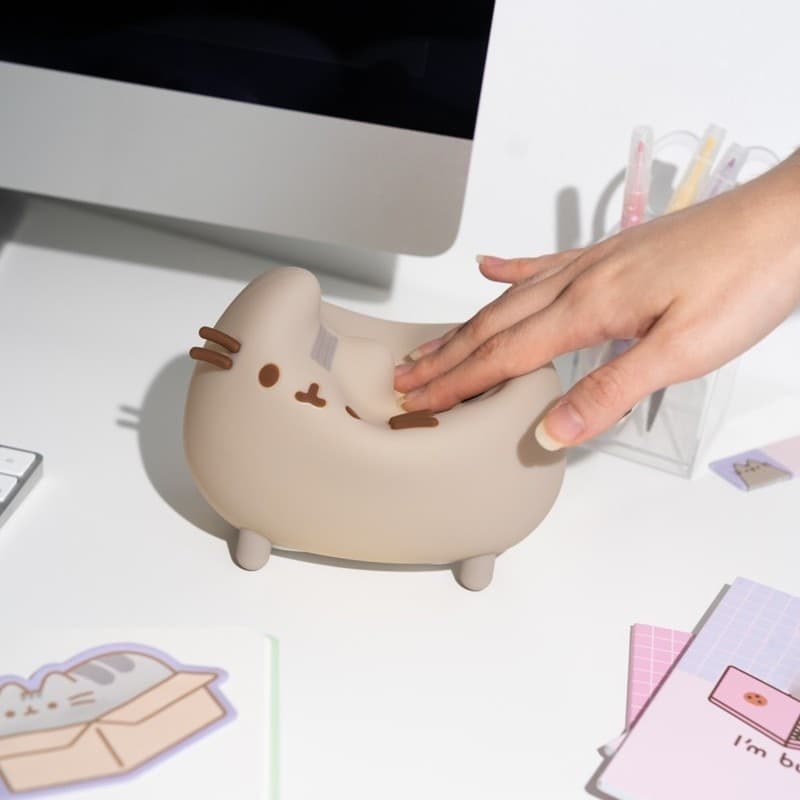 Pusheen - Luce notturna a LED in morbido silicone per bambini con luminosita regolabile - 5