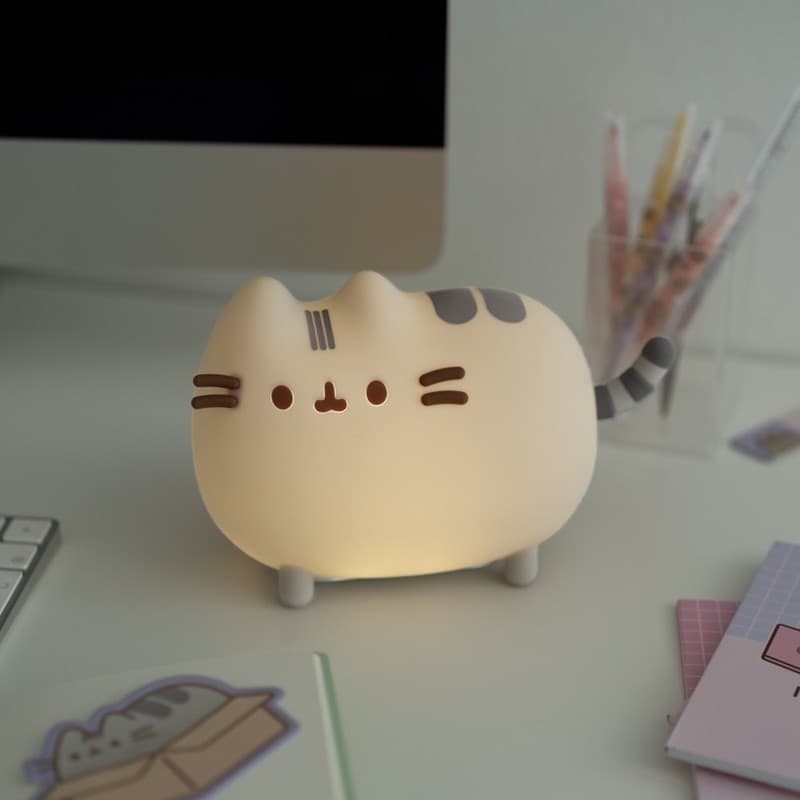 Pusheen - Luce notturna a LED in morbido silicone per bambini con luminosita regolabile - 6