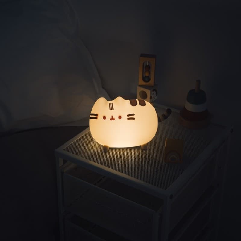 Pusheen - Luce notturna a LED in morbido silicone per bambini con luminosita regolabile - 7