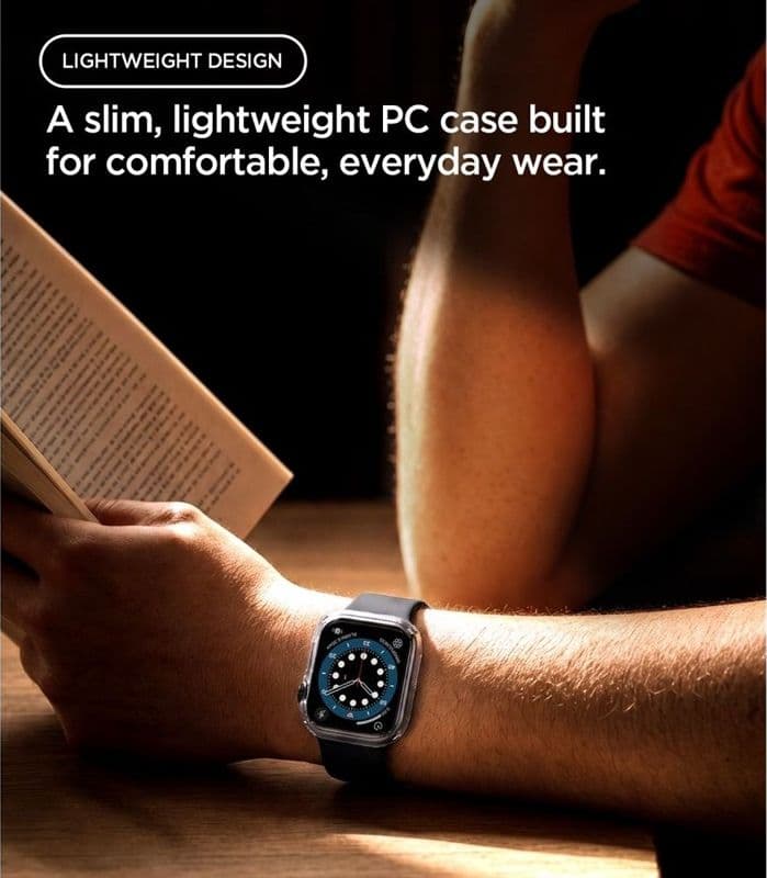 Spigen Thin Fit - Custodia per Apple Watch 12 42mm (Trasparente) - 5