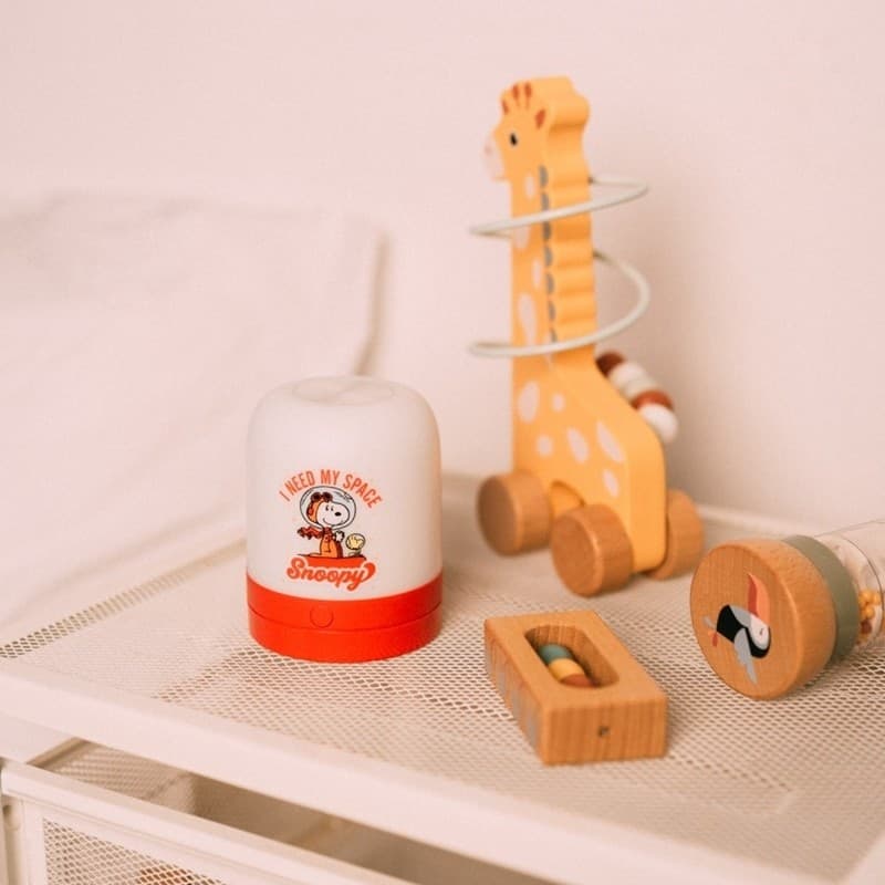 Snoopy - Lampada ambientale a LED wireless USB-C per bambini con luminosita regolabile - 6