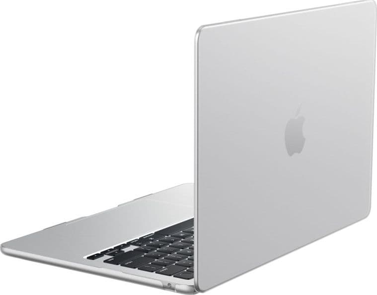 Spigen AirSkin - Custodia per MacBook Air 13,6" (M5/M4/M3/M2/2026-2022) (Trasparente satinato) - 2