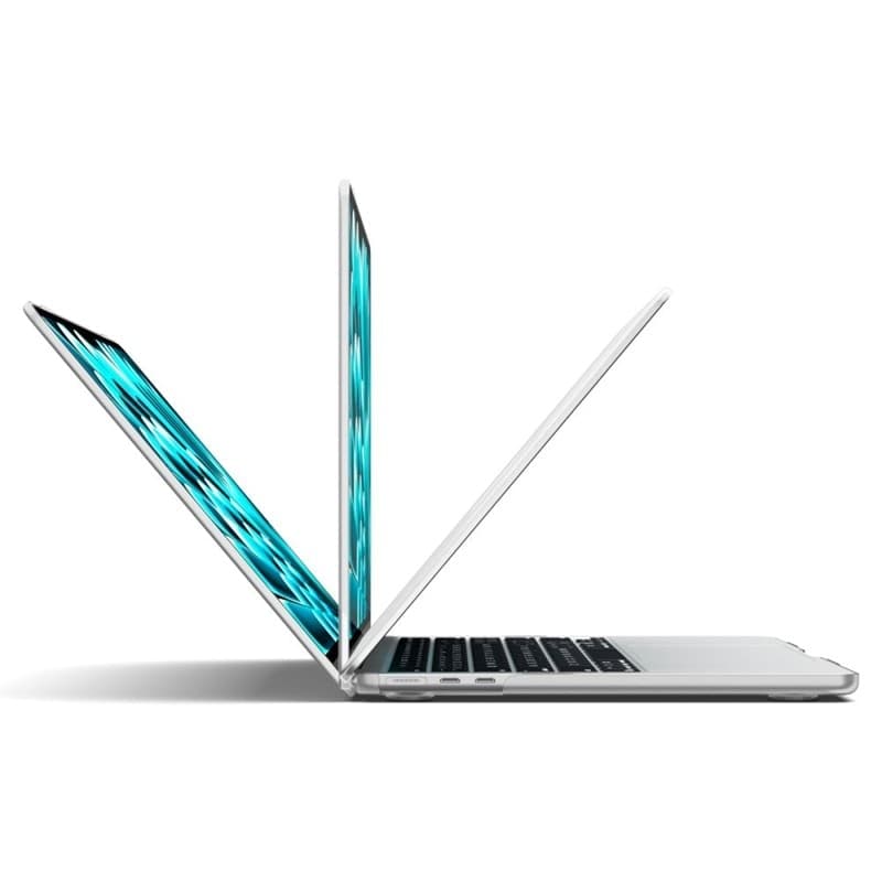Spigen AirSkin - Custodia per MacBook Air 13,6" (M5/M4/M3/M2/2026-2022) (Trasparente satinato) - 3