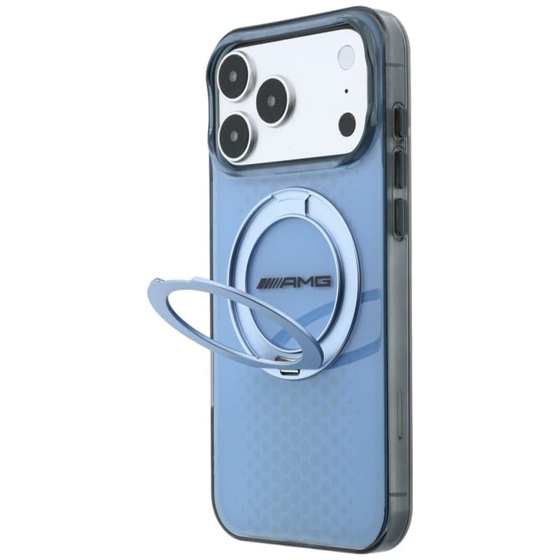 Custodia AMG IML Double Layer Urban Line con anello di supporto e MagSafe per iPhone 18 Pro Max / 17 Pro Max (Blu) - 2