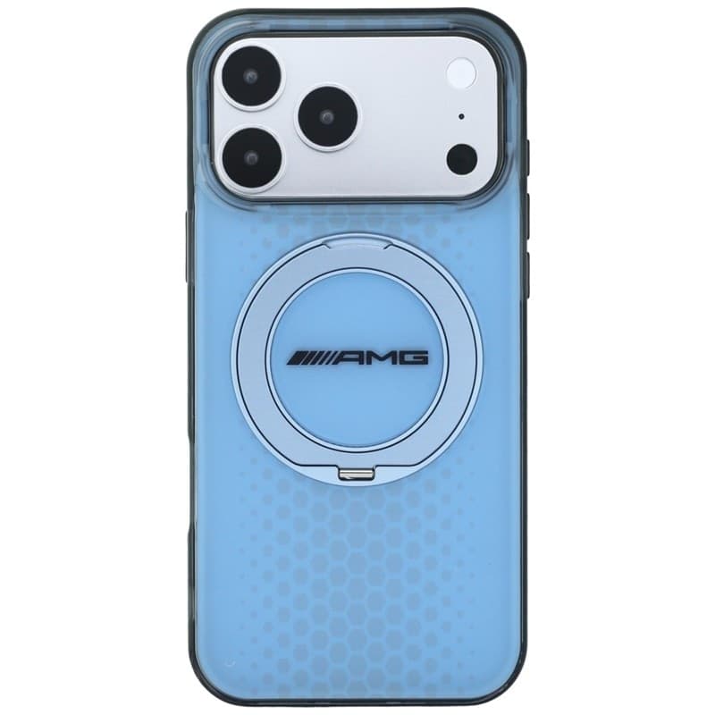 Custodia AMG IML Double Layer Urban Line con anello di supporto e MagSafe per iPhone 18 Pro Max / 17 Pro Max (Blu) - 3