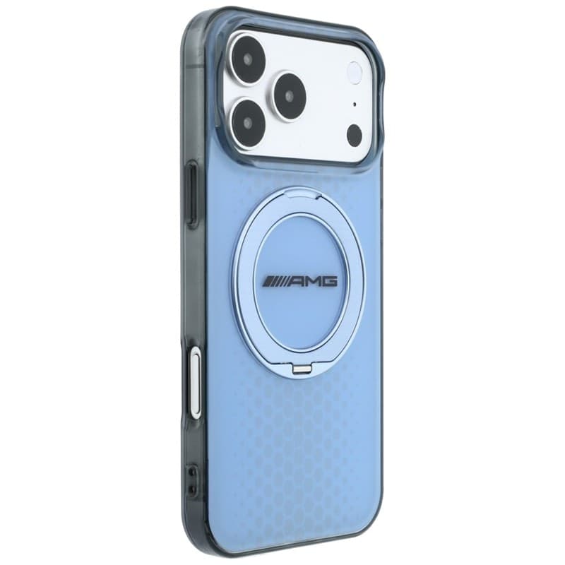 Custodia AMG IML Double Layer Urban Line con anello di supporto e MagSafe per iPhone 18 Pro Max / 17 Pro Max (Blu) - 4