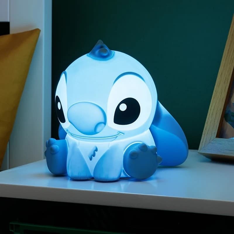 Disney Stitch - Luce notturna a LED in morbido silicone per bambini con luminosita regolabile - 6